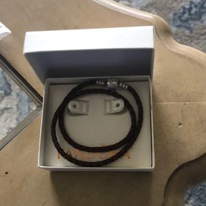 Pandora Jewelry - Pandora Brown Double Leather Bracelet Pandora Jewelry - Pandora Brown Double Leather Bracelet